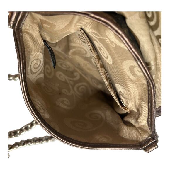 Brighton Leopard Print Chain Strap Small Crossbody Bag - Picture 10 of 13